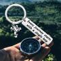 ENSIANTH Every Journey Starts with A Single Hop Keychain Frog Lover Gifts Travel Quote Motivational Jewelry Graduation Student Gift