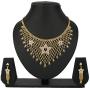 Efulgenz Indian Style Bollywood Fashion Wedding Bridal Choker Collar Necklace Dangle Drop Earrings Jewelry Set