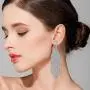 BriLove Womens Wedding Bridal CZ Crystal Beaded Tassel Fringe Chandelier Dangle Earrings BriLove Womens Wedding Bridal CZ Crystal Beaded Tassel Fringe Chandelier Dangle Earrings