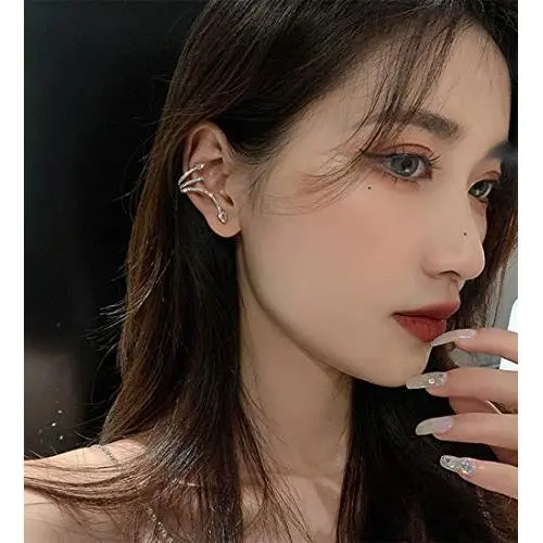 Denifery Snake Earrings Vintage Earrings Studs Dangle Earrings Long Silver Dangle Earrings Gold Snake Stud Earrings Snake Jewelry for Women and Girls (Silver B) Denifery Snake Earrings Vintage Earrings Studs Dangle Earrings Long Silver Dangle Earrings Gold Snake Stud Earrings Snake Jewelry for Women and Girls (Silver B)