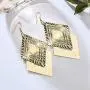 KaFu Boho Lightweight Geometric Filigree Hollow out Rhombus Shape-Dangle Drop Vintage Statement Earrings for Women girls KaFu Boho Lightweight Geometric Filigree Hollow out Rhombus Shape-Dangle Drop Vintage Statement Earrings for Women girls