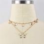 Dresbe Dainty Butterfly Choker Necklaces Gold Layered Neck Chain Hollow Neck Jewelry Accessories for Women and Girls