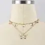 Dresbe Dainty Butterfly Choker Necklaces Gold Layered Neck Chain Hollow Neck Jewelry Accessories for Women and Girls