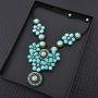 MAYTRY High-end Designer Design Bohemian Turquoise Necklace, Handmade Imported Wax Thread, Retro Fashion and Generous