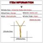 Heavstjer Fashion Stainless Steel Twisted Bar Pendant Stick Necklace,22inches Link Chain