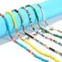 Sweet Bell 10 Pieces Seed Bead Choker Necklace for Women Hawaiian Beaded Choker Necklace Chain Jewelry Set Statement Adjustable Bead Necklace