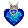 J.NINA ✦Owl of Minerva✦ Mothers Day Jewelry Gifts for Women Owl Necklaces for Women Blue Crystal Heart Necklace Sparking Jewelry Gifts for Her Girlfriend J.NINA ✦Owl of Minerva✦ Mothers Day Jewelry Gifts for Women Owl Necklaces for Women Blue Crystal Heart Necklace Sparking Jewelry Gifts for Her Girlfriend