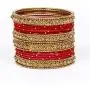 SANARA Indian Bollywood Bangles Antique Gold Plated Thread Bangles Pakistani Wedding Bangle Bracelet Jewelry
