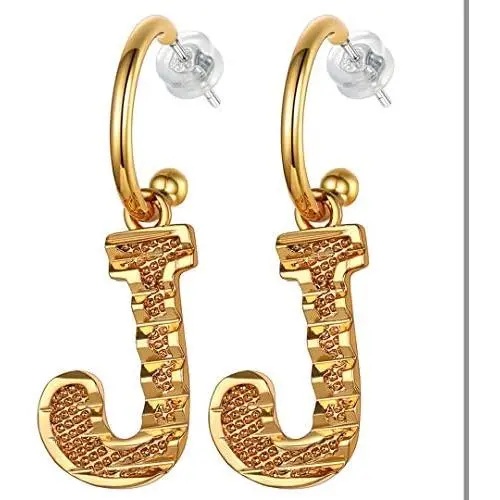 Initial Dangle Earrings Women 18K Gold Plated Personalized Alphabet 26 Letters Charm Hypoallergenic Earrings Jewelry Fashion Gift for Women Girls, Send Gift Box Initial Dangle Earrings Women 18K Gold Plated Personalized Alphabet 26 Letters Charm Hypoallergenic Earrings Jewelry Fashion Gift for Women Girls, Send Gift Box