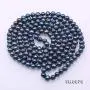 JYX Pearl Long Strand Necklace 8mm White/Black Flat Round Freshwater Pearl Necklace Sweater Necklace 48'' JYX Pearl Long Strand Necklace 8mm White/Black Flat Round Freshwater Pearl Necklace Sweater Necklace 48''