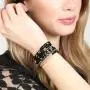 RIAH FASHION Bohemian Beaded Multi Layer Versatile Statement Bracelets - Stackable Stretch Strand Cuff Bangles Sparkly Crystal, Natural Stone, Wood Bead RIAH FASHION Bohemian Beaded Multi Layer Versatile Statement Bracelets - Stackable Stretch Strand Cuff Bangles Sparkly Crystal, Natural Stone, Wood Bead