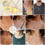 FaithHeart Yin Yang Necklace, Personalized Engraving Stainless Steel/18K Gold Plated Puzzle Pendant Jewelry for Couples with Adjustable Rolo Chain