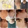FaithHeart Yin Yang Necklace, Personalized Engraving Stainless Steel/18K Gold Plated Puzzle Pendant Jewelry for Couples with Adjustable Rolo Chain