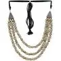 Crunchy Fashion Bollywood Traditional Indian/Bohemian Bollywood Style Afgani Oxidized Silver Boho Gypsy Tribal Jewelry Necklace and Earrings Set for Women/Girls