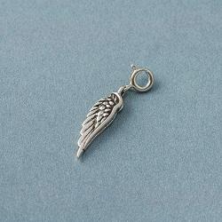 Fourseven Jewelry 925 Sterling Silver Bead Charm Pendant | Angel Wing Charm for Bracelet and Necklace