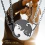 GOLDCHIC JEWELRY Stainless Steel/18k Gold Plated Mens Womens Yin Yang Necklace,Matching Necklaces for Couples/Mother Daugther/Best Friends,Couple/Mom Necklace