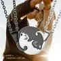 GOLDCHIC JEWELRY Stainless Steel/18k Gold Plated Mens Womens Yin Yang Necklace,Matching Necklaces for Couples/Mother Daugther/Best Friends,Couple/Mom Necklace