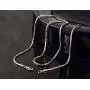 TRUSUPER Style Titanium Stainless Steel Silver Mens Womens Italy Final Fantasy Chain Necklaces 2mm Unisex TRUSUPER Style Titanium Stainless Steel Silver Mens Womens Italy Final Fantasy Chain Necklaces 2mm Unisex