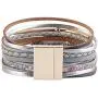 Fesciory Leopard Bracelet for Women Wrap Multi-Layer Leather Bracelet Magnetic Clasp Cuff Bangle Jewelry Fesciory Leopard Bracelet for Women Wrap Multi-Layer Leather Bracelet Magnetic Clasp Cuff Bangle Jewelry