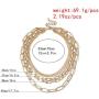 Layered Punk Chunky Chain Choker Necklace, Statement Cool Sliver Multilayer Hip Hop Necklace with Lock Pendant for Women Girls