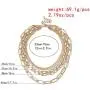 Layered Punk Chunky Chain Choker Necklace, Statement Cool Sliver Multilayer Hip Hop Necklace with Lock Pendant for Women Girls Layered Punk Chunky Chain Choker Necklace, Statement Cool Sliver Multilayer Hip Hop Necklace with Lock Pendant for Women Girls