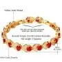 U7 Women Birthstone Crystal Bracelet 18K Gold Plated Round Cut Cubic Zirconia Tennis Bracelet, Fit 6-8 Inches U7 Women Birthstone Crystal Bracelet 18K Gold Plated Round Cut Cubic Zirconia Tennis Bracelet, Fit 6-8 Inches