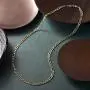 PY Bling 14K Gold White Gold Plated Flat Figaro Link Chain 4-7 mm Womens Mens Stainless Steel Necklace Jewelry 16-36 Inches PY Bling 14K Gold White Gold Plated Flat Figaro Link Chain 4-7 mm Womens Mens Stainless Steel Necklace Jewelry 16-36 Inches