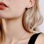 ChicSilver 925 Sterling Silver Minimalist Vertical Bar Geometric Dangle Drop Earrings for Women, Silver/Gold/Rose Gold(with Gift Box)