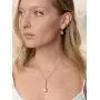 Mariell 14K Gold Plated Pear-Shaped CZ Bridal, Bridesmaids or Prom Necklace and Earring Set