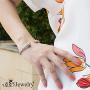 555Jewelry Adjustable Twisted Wire Cable Open Cuff Bangle Bracelet for Women & Girls