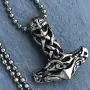 Celtic Mjolnir Norse Viking Jewelry Mjölnir Knight Thors Hammer Thor Odin Asgard Asatru Protection Amulet Unisex Boys Mens Pewter Polished Pendant Necklace for men w Silver Ball Chain Celtic Mjolnir Norse Viking Jewelry Mjölnir Knight Thors Hammer Thor Odin Asgard Asatru Protection Amulet Unisex Boys Mens Pewter Polished Pendant Necklace for men w Silver Ball Chain