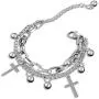 ANKIA Fashion Boys and Girls Bracelet Double Stranded Personalized Hip-hop Punk Style Bangle