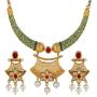 Efulgenz Indian Bollywood Traditional 14 K Gold Plated Kundan Pearl Wedding Choker Necklace Earrings Jewelry Set