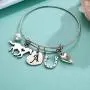 Anoup Horse Gifts for Girls Women Bracelet, Stainless Steel Horse Bracelet Engraved 26 Letters Initial Charm Bracelet Dainty Horse Jewelry Horse Gifts for Girls Kids Teens Horse Lovers Anoup Horse Gifts for Girls Women Bracelet, Stainless Steel Horse Bracelet Engraved 26 Letters Initial Charm Bracelet Dainty Horse Jewelry Horse Gifts for Girls Kids Teens Horse Lovers