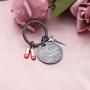 AKTAP Dorothy Ruby Inspired Keychain Wizard of Dorothy Ruby Red Slippers Jewelry Inspirational Gift You’re Braver Than You Believe