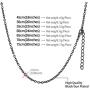 FaithHeart Spiga Wheat/Rope/Box/Rolo Chain Necklace, 18/20/22/24/26/28/30 Inches 18K Gold Plated/Stainless Steel Daily Chains for Men/Women, Customize Available (with Gift Box)