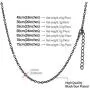 FaithHeart Spiga Wheat/Rope/Box/Rolo Chain Necklace, 18/20/22/24/26/28/30 Inches 18K Gold Plated/Stainless Steel Daily Chains for Men/Women, Customize Available (with Gift Box)