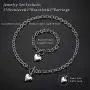 LOYALLOOK 3Sets Heart Pendant Necklace Toggle Chain Heart Bracelet Heart Stud Earrings for Women Stainless Steel Charm Love Heart Jewelry Set
