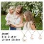 G-Ahora Big Sis Middle Sis Little Sis Jewelry Necklace Set of 2 3 Sisters Gift Best Friend Necklace