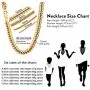 U7 Men Stainless Steel Franco Chain Curb Link Hip Hop Chunky Necklace Costume Jewelry 6MM 9MM 12MM Thick, Length 18-36 Inch, Silver Black Gold Color,Gift Packed