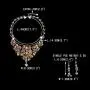 EVER FAITH Womens Crystal Gothic Skulls Stars Statement Necklace Earrings Set