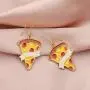 SEIRAA Pizza Earrings Pizza Lover Gift Mini Food Jewelry Friendship Gift Miniature Pizza Slice Post Earrings Pizza Jewelry