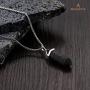 BEADNOVA Gemstone Crystal Necklace for Women Healing Stone Pendant Jewelry for Men Pendulum Divination Energy Healing Hexagonal Pendent (18 Inches Stainless Steel Chain)