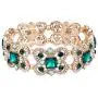 EVER FAITH Austrian Crystal Art Deco Butterfly Bridal Elastic Stretch Bracelet Gold-Tone EVER FAITH Austrian Crystal Art Deco Butterfly Bridal Elastic Stretch Bracelet Gold-Tone