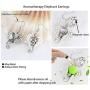 Boho Style Elephant Lava Stone Essential Oil Diffuser Earrings Antique Silver Plated Dangle Earrings Aromatherapy Earrings for women