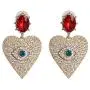 Statement Evil Eye Heart Crystal Drop Earrings Colorful Rhinestone Eyelash Cubic Zirconia Eyeball Dangle for Women Girls Elegant Jewelry Statement Evil Eye Heart Crystal Drop Earrings Colorful Rhinestone Eyelash Cubic Zirconia Eyeball Dangle for Women Girls Elegant Jewelry