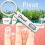 ENSIANTH Pivot Keychain The Friends TV Gift Funny Gifts for Best Friends