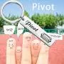 ENSIANTH Pivot Keychain The Friends TV Gift Funny Gifts for Best Friends ENSIANTH Pivot Keychain The Friends TV Gift Funny Gifts for Best Friends