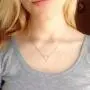 Olbye Triangle Pendant Necklace Gold Hammered Triangle Necklace Choker For Women and Girls Minimalist Necklace (Shorter choker) Olbye Triangle Pendant Necklace Gold Hammered Triangle Necklace Choker For Women and Girls Minimalist Necklace (Shorter choker)