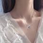 JUSTKIDSTOY Penguin Necklace for Women Family Necklace 925 Sterling Silver Mother Child Necklace Heart Pendant Cute Animal Penguin Jewelry Gift for Mom Daughter Loved Ones